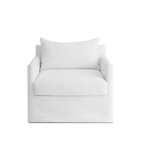 Sadie swivel armchair in ancona natural