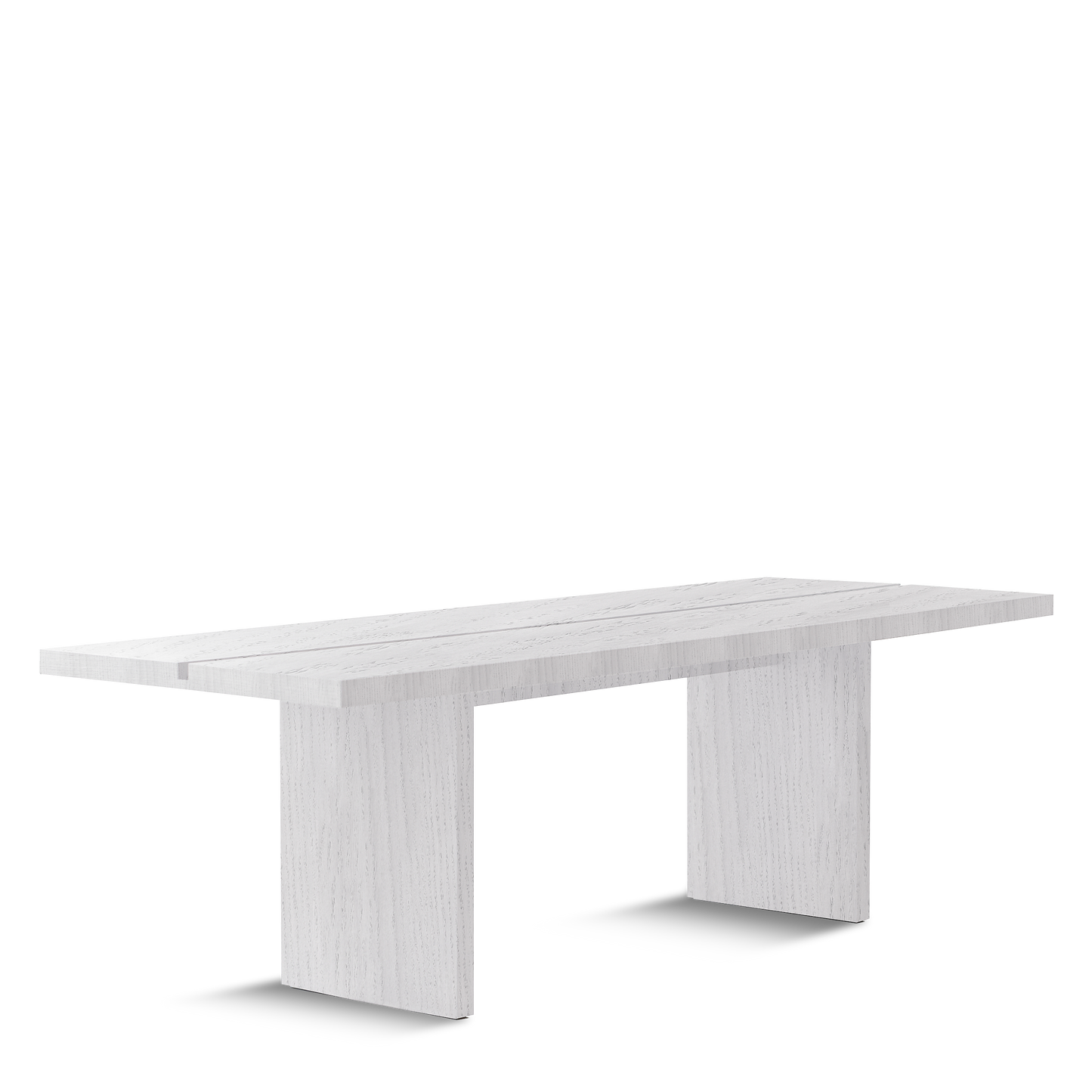 ATALAYA Dining table with white matte wood