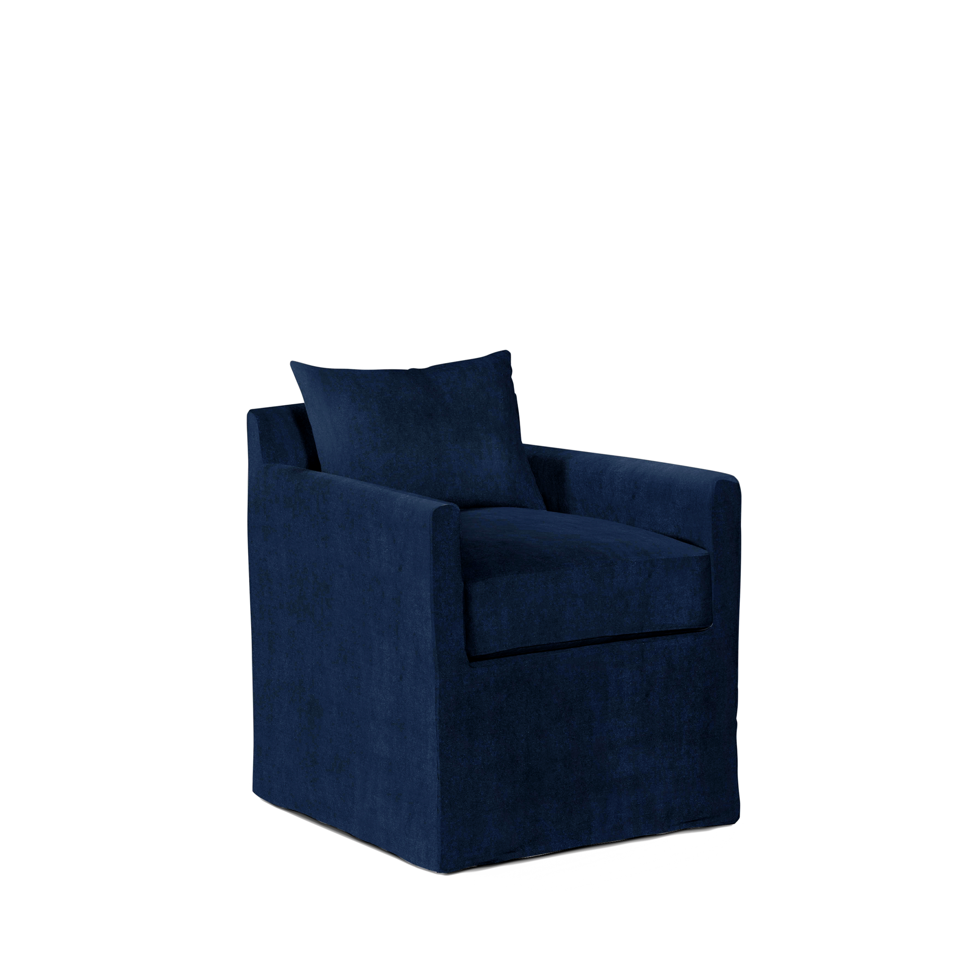 ALBA Dining Chair with London dark blue textile 