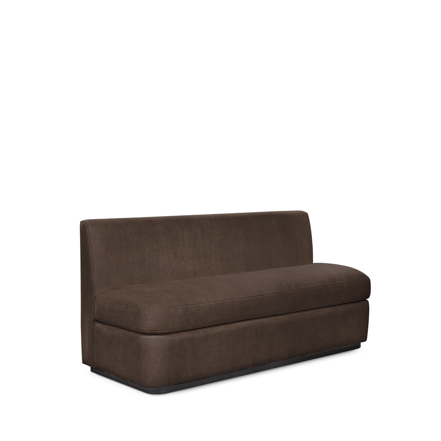  CALMA KITCHEN 3-seater sofa with suede brown textile