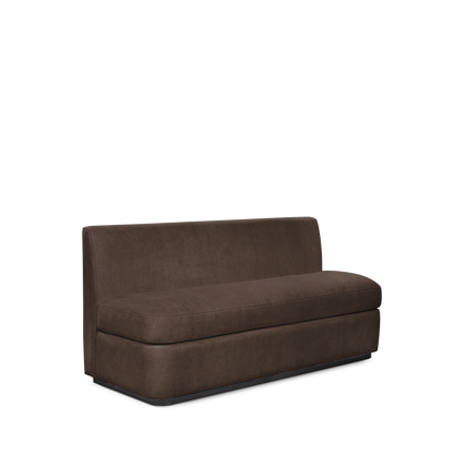  CALMA KITCHEN 3-seater sofa with suede brown textile