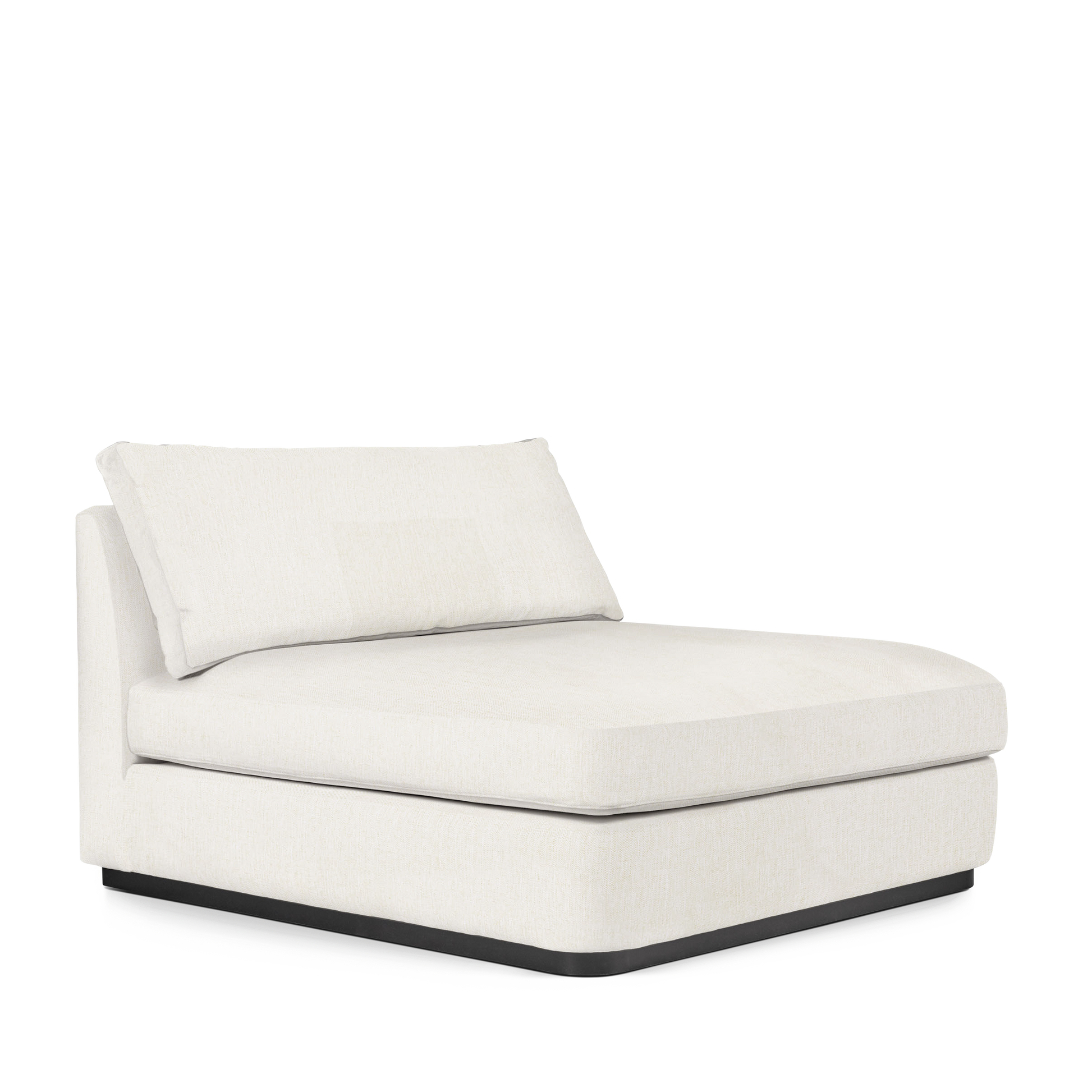 CALMA Lounge Bed with bolt white textile 
