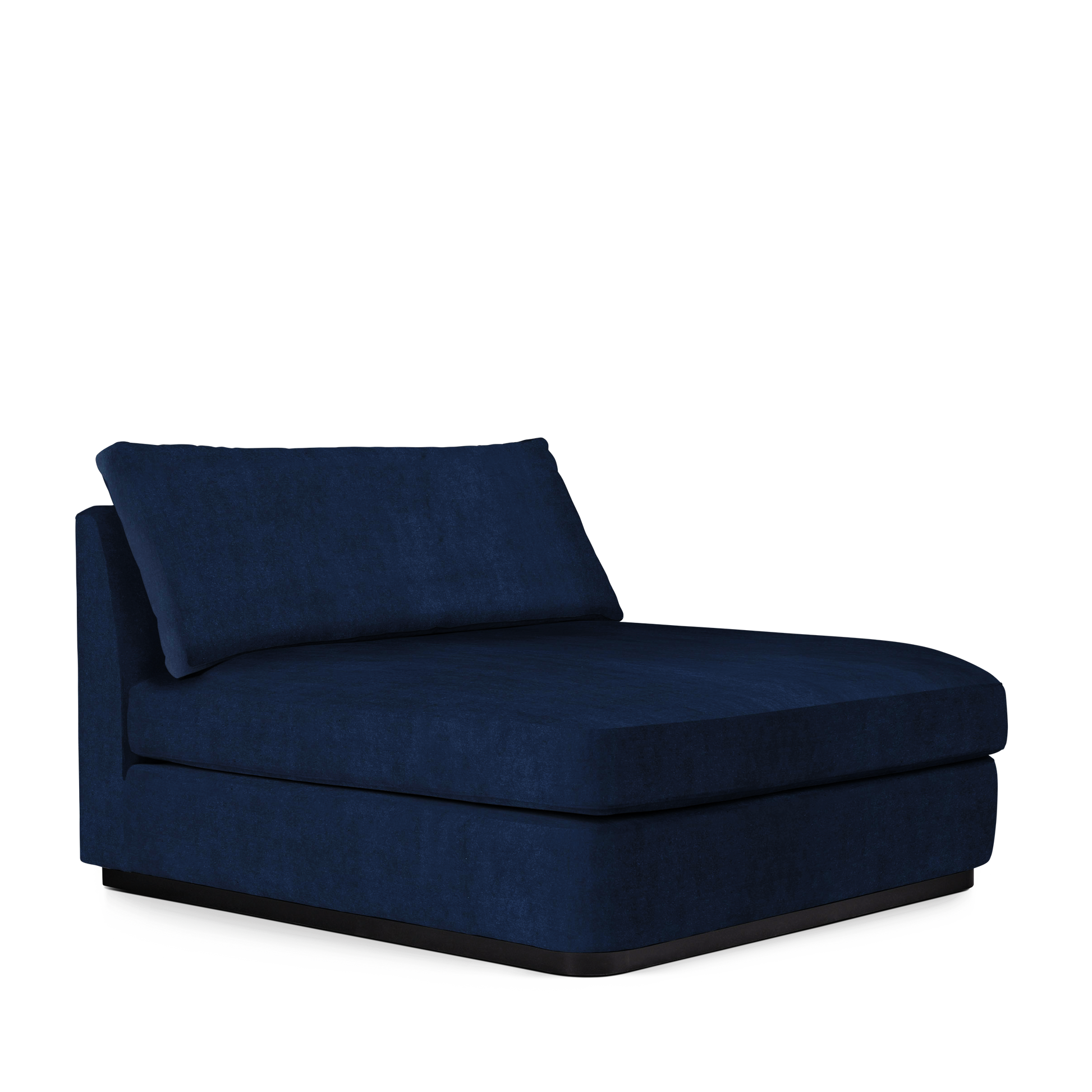 CALMA Lounge Bed with London dark blue textile 