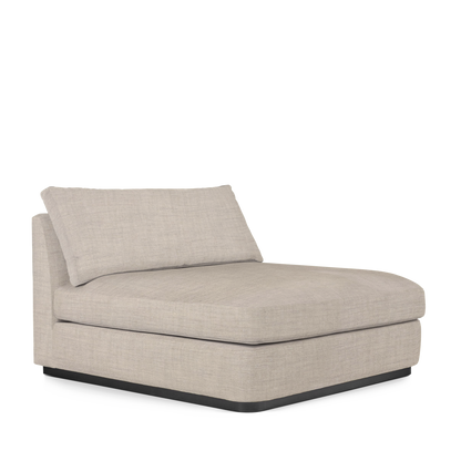 CALMA Lounge Bed with taupe textile 