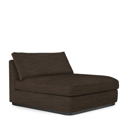 CALMA Lounge Bed with Rocco brown textile 