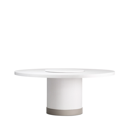 Sandon round white table 