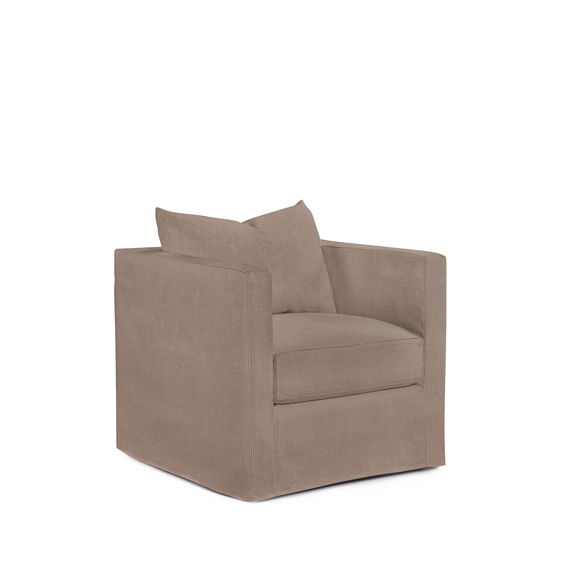 MARTIN ARMCHAIR with light brown textile 