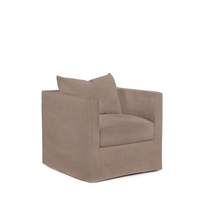 MARTIN ARMCHAIR with light brown textile 