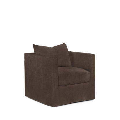 Sandon armchair with warm gray 