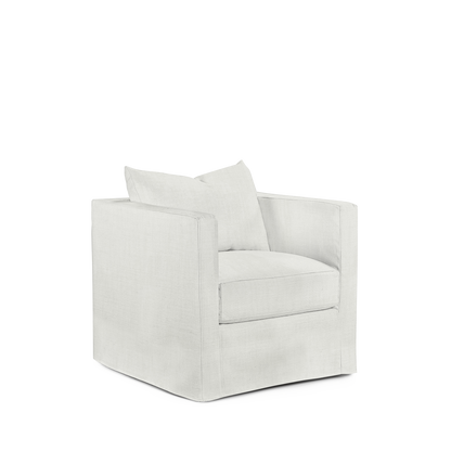 MARTIN ARMCHAIR with Rocco white textile 