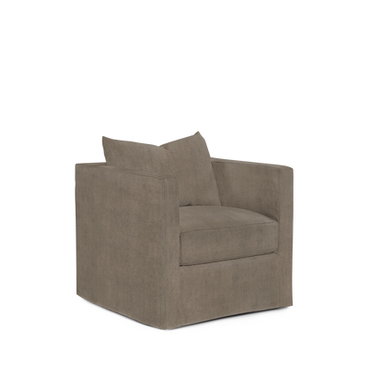 Sandon armchair with grey textile 