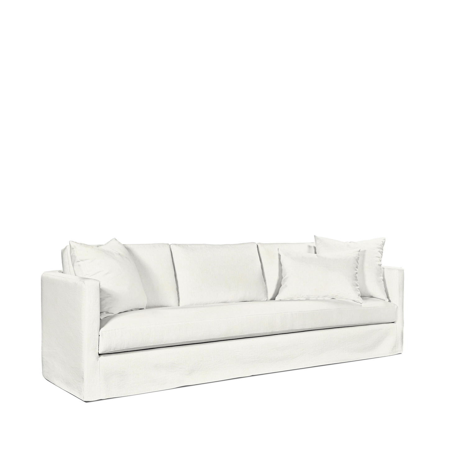 NIDO 4-seater sofa with bolt white textile 