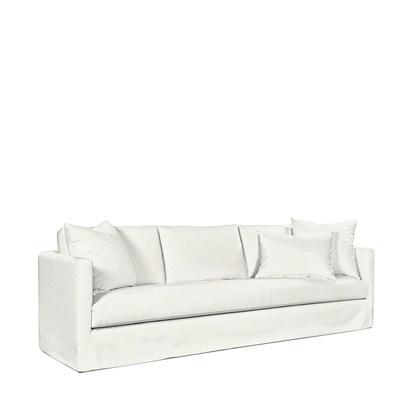 NIDO 4-seater sofa with bolt white textile 