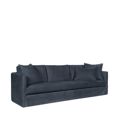 NIDO 4-seater sofa with dark blue textile 