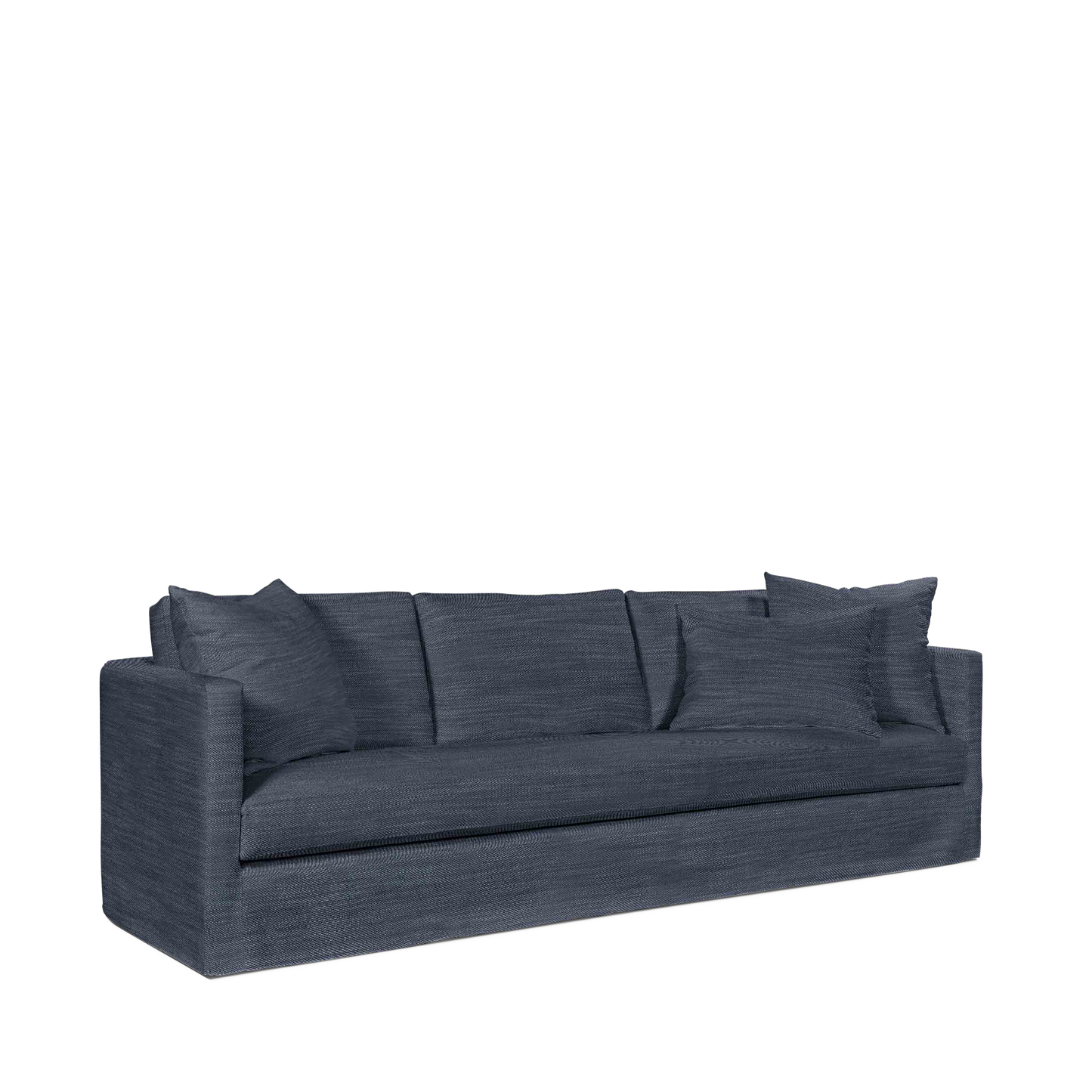 NIDO 4-seater sofa with rocco dark blue textile 