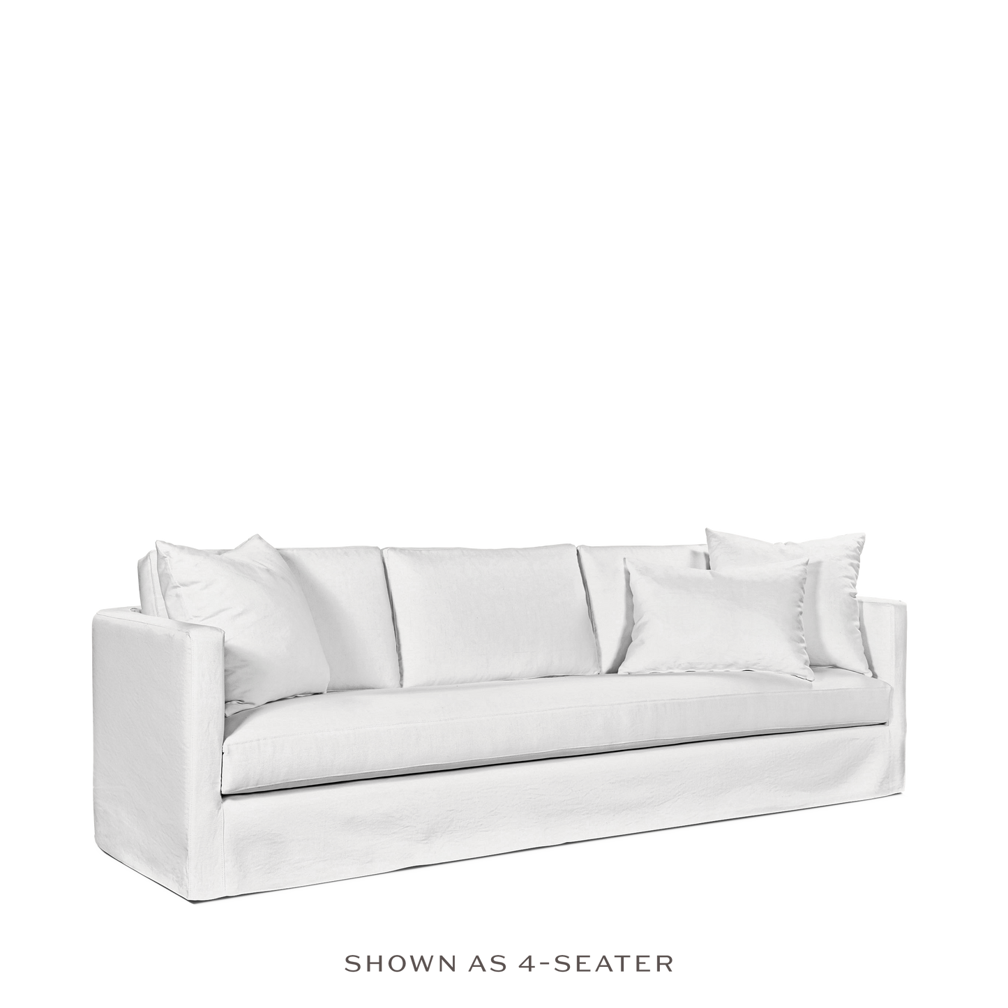 NIDO 3-seater sofa with linara white textile 