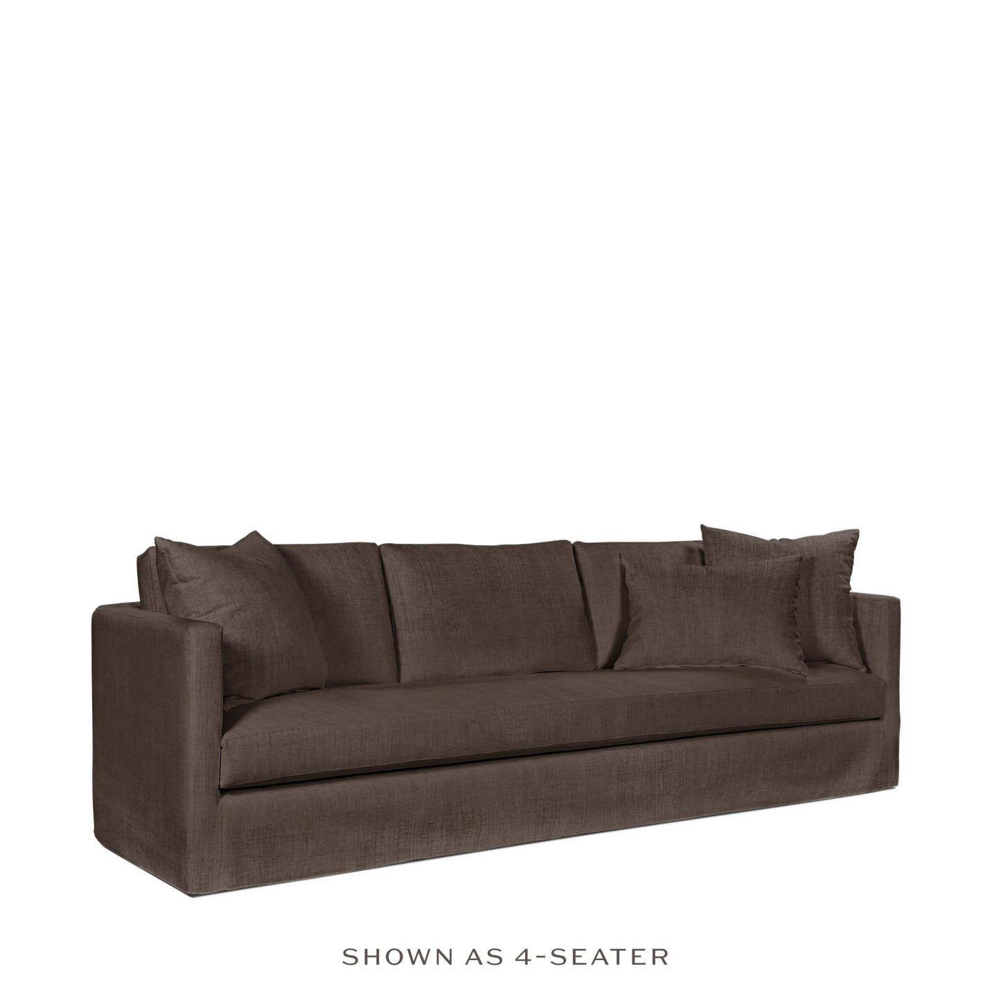NIDO 3,5-seater sofa with warm grey textile 