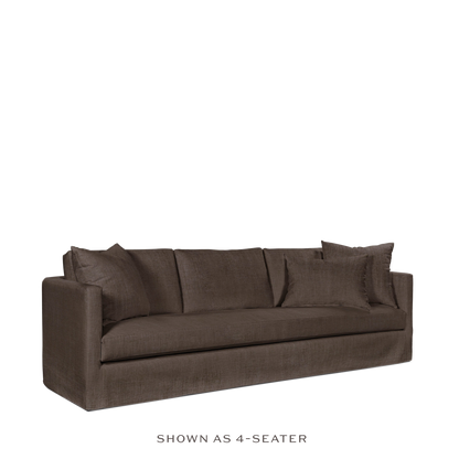 NIDO 3,5-seater sofa with warm grey textile 