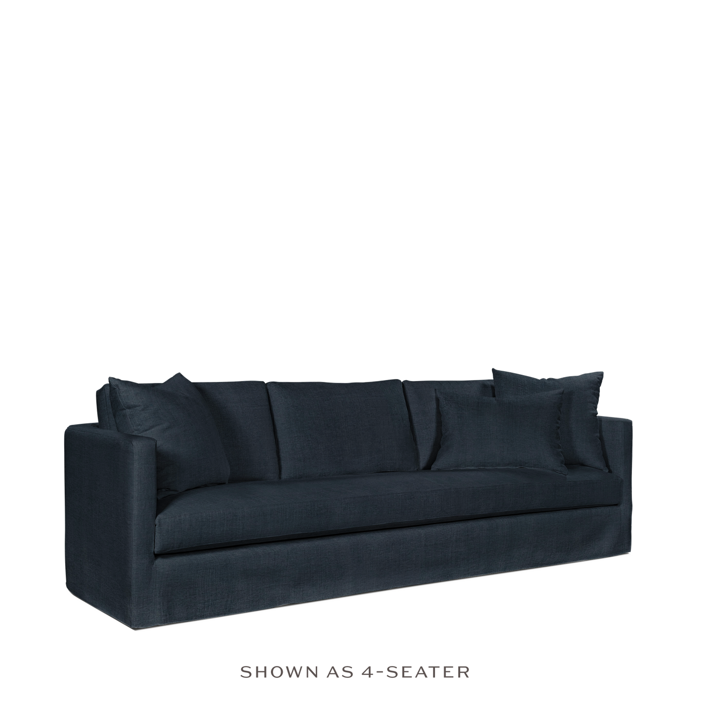 NIDO 3-seater sofa with linco dark blue textile 