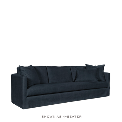 NIDO 3,5-seater sofa with linco dark blue textile 