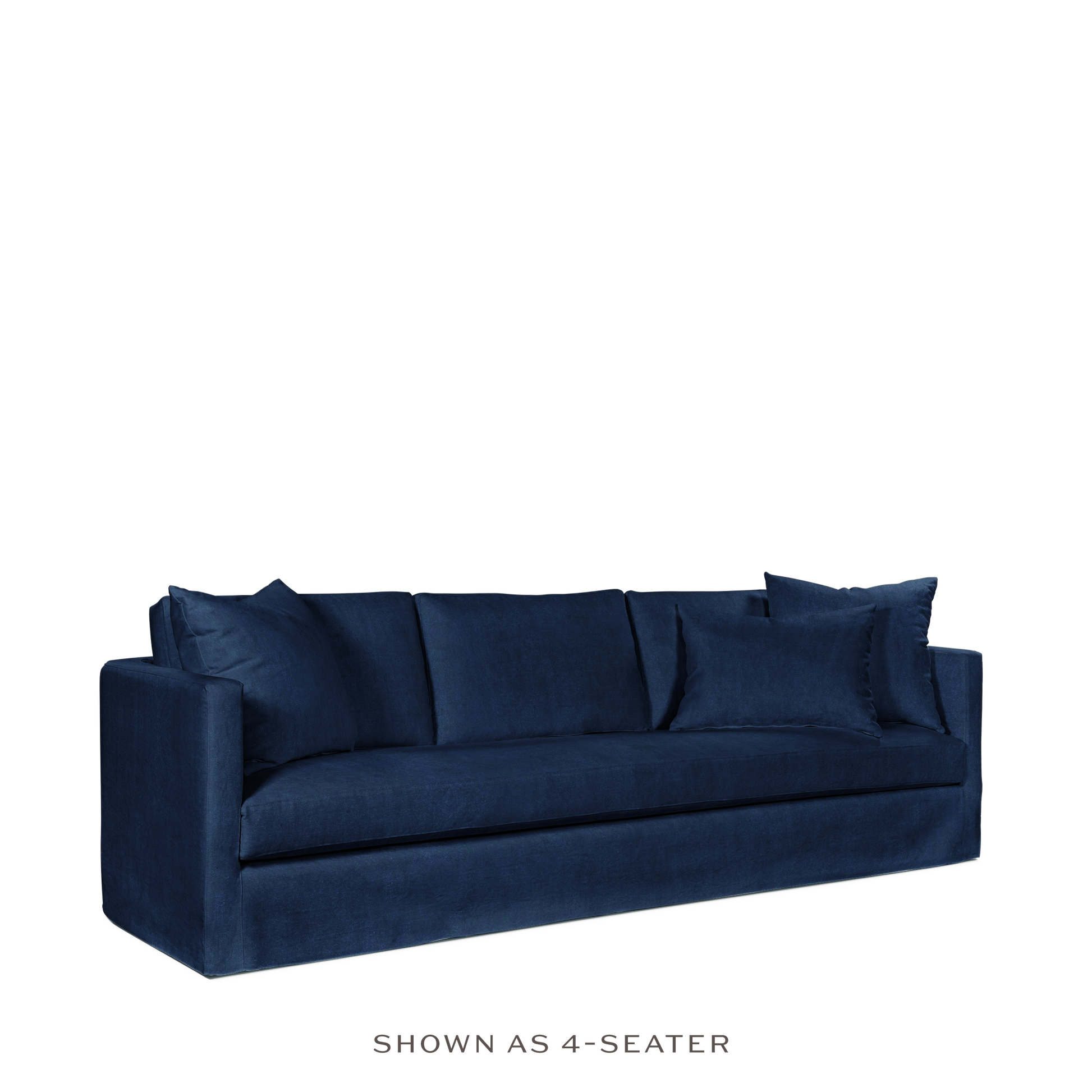 NIDO 2,5-seater sofa with London dark blue textile 