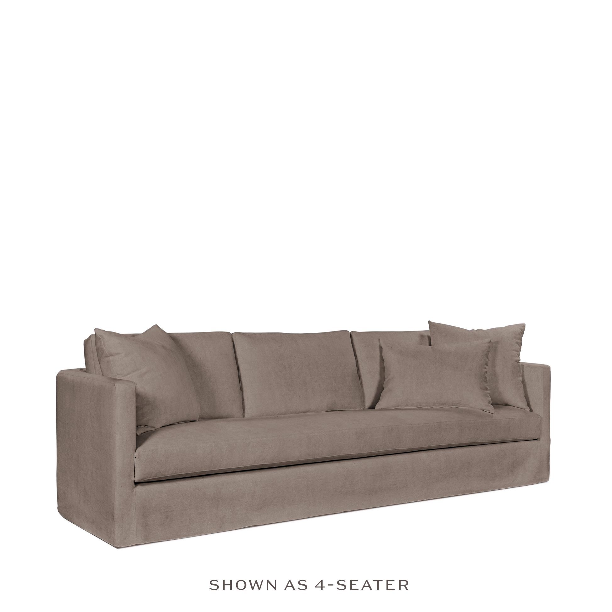 NIDO 3-seater sofa with grey textile 