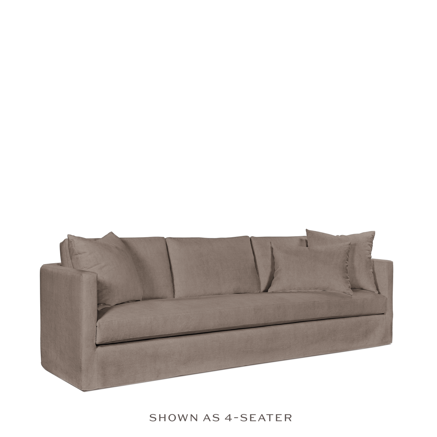 NIDO 3,5-seater sofa with grey textile 