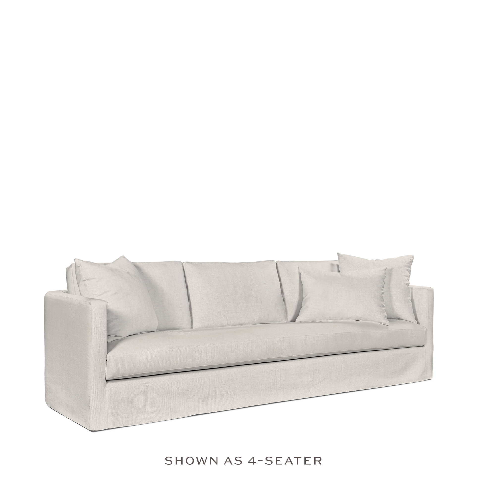 NIDO 2,5-seater sofa with light grey textile 