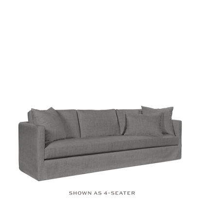 NIDO 3,5-seater sofa with dark grey textile