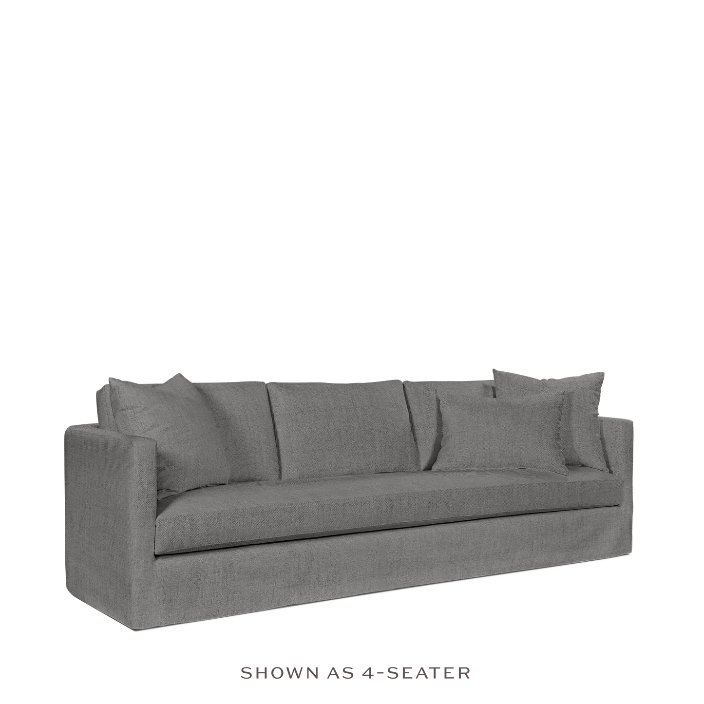 NIDO 3,5-seater sofa with dark grey textile 
