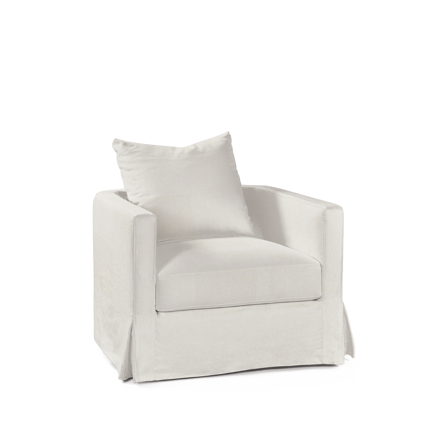NIDO ARMCHAIR with bolt white textile 