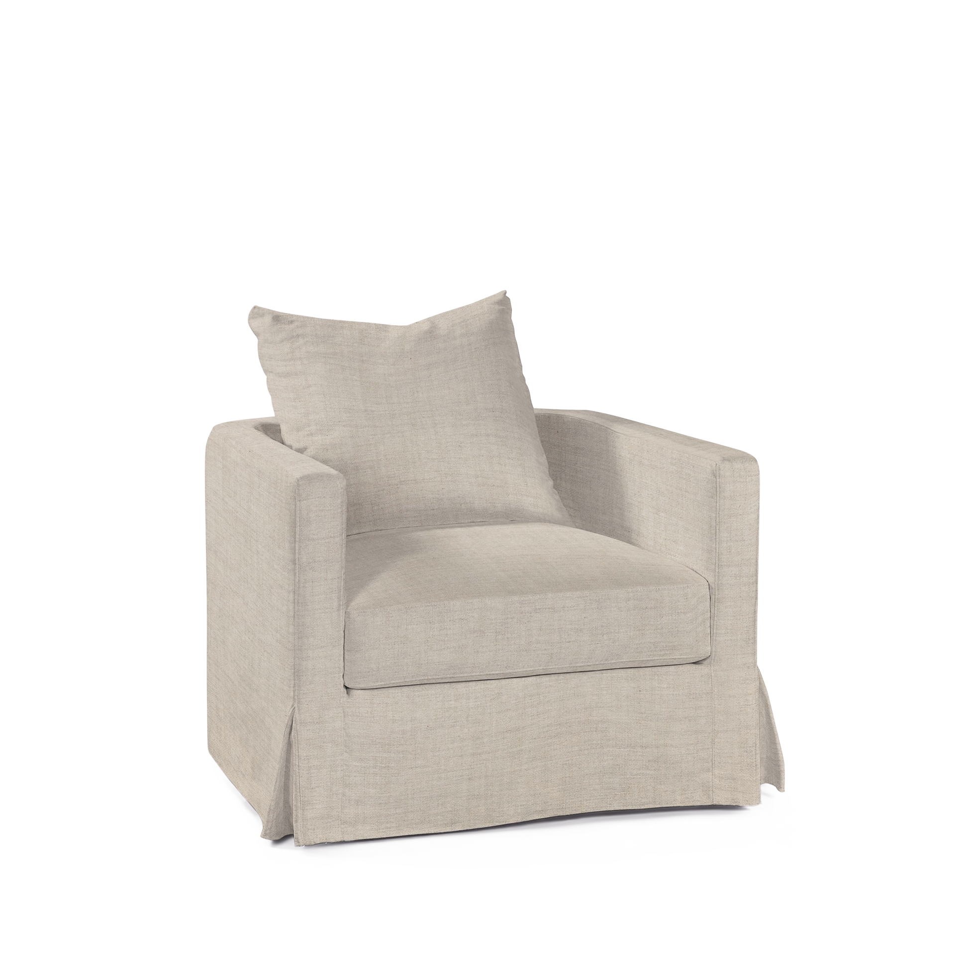 NIDO ARMCHAIR with taupe textile 