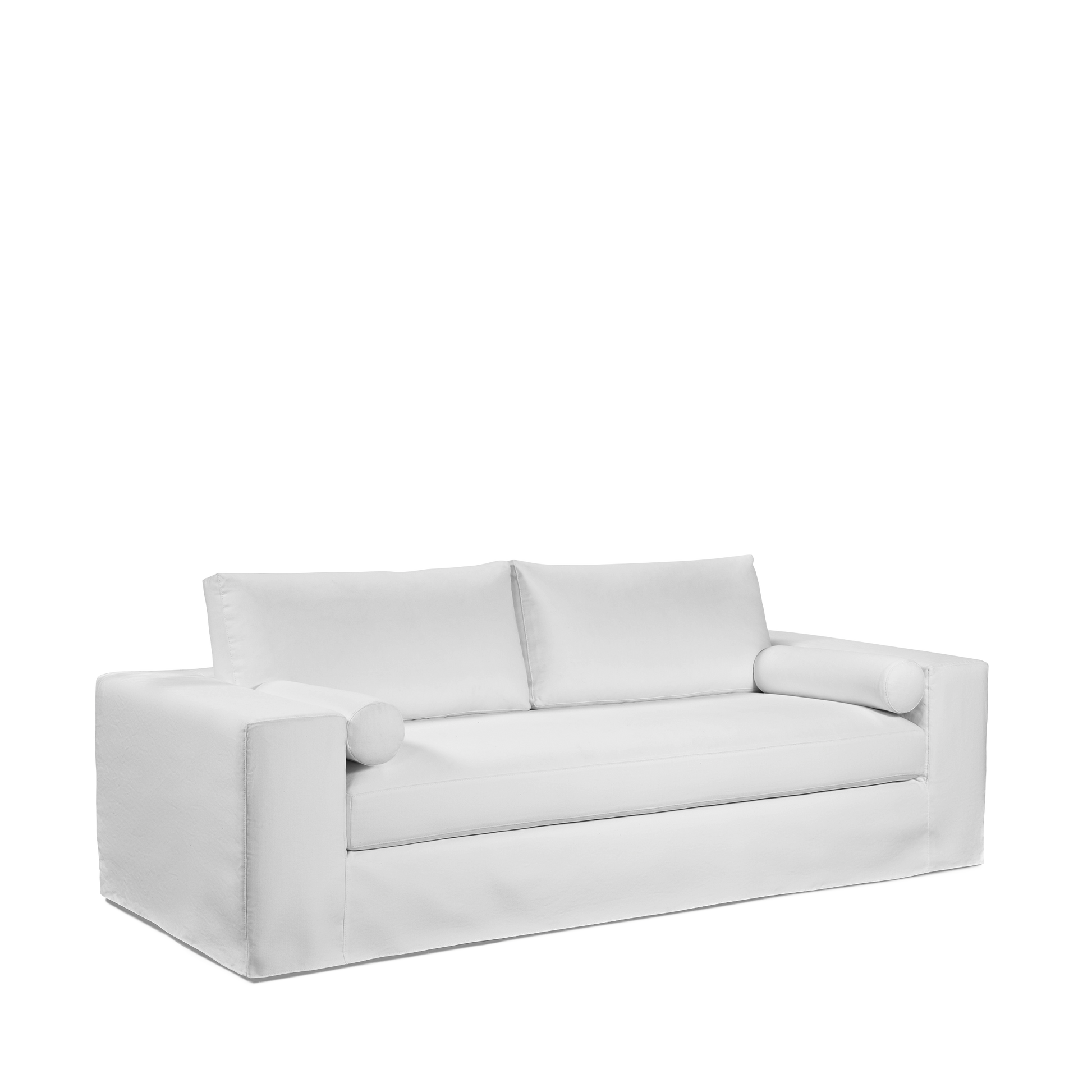 NOMERI 2,5-seater sofa with linara white textile 
