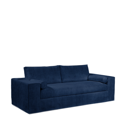 NOMERI 2,5-seater sofa with London dark blue textile 