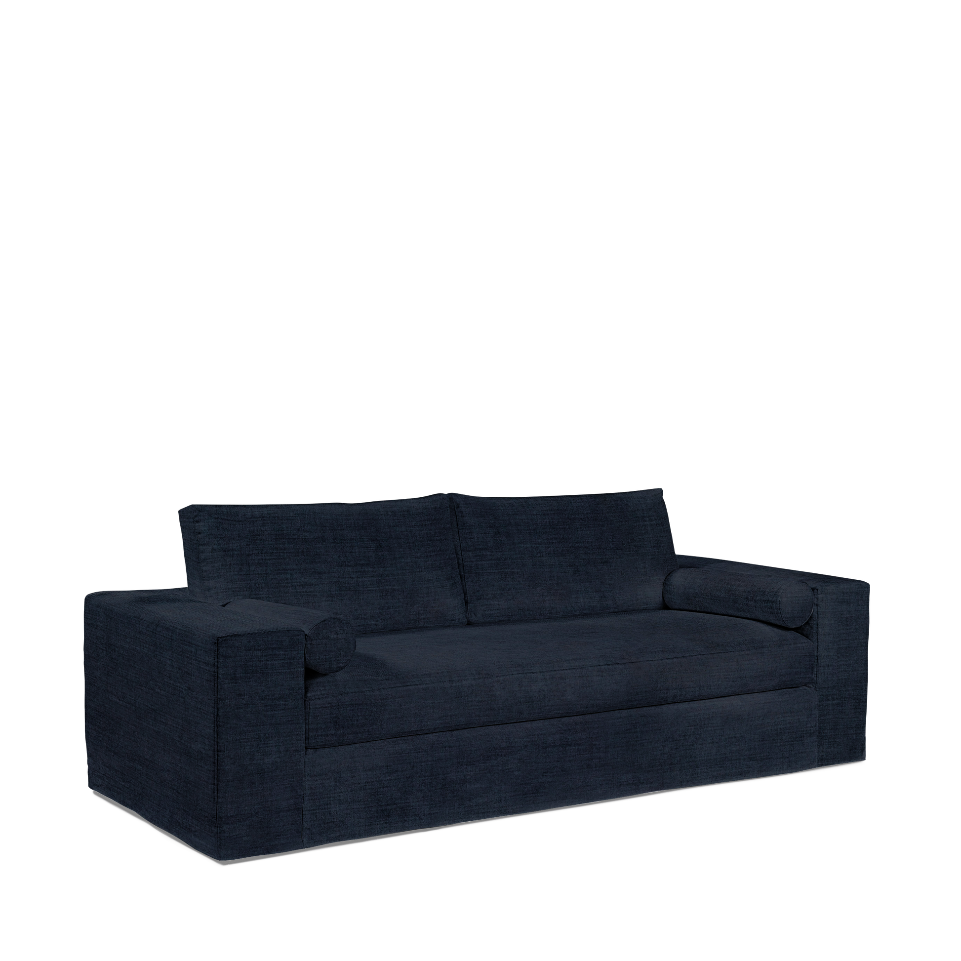 NOMERI 2,5-seater sofa with dark blue textile 