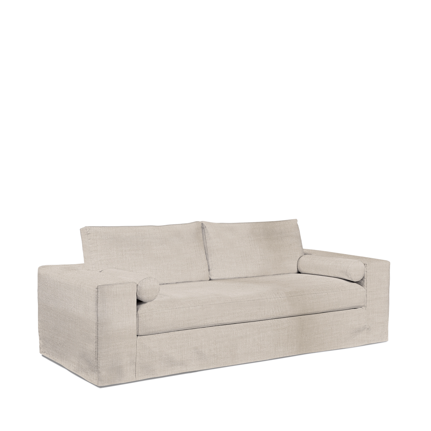 NOMERI 2,5-seater sofa with taupe textile 