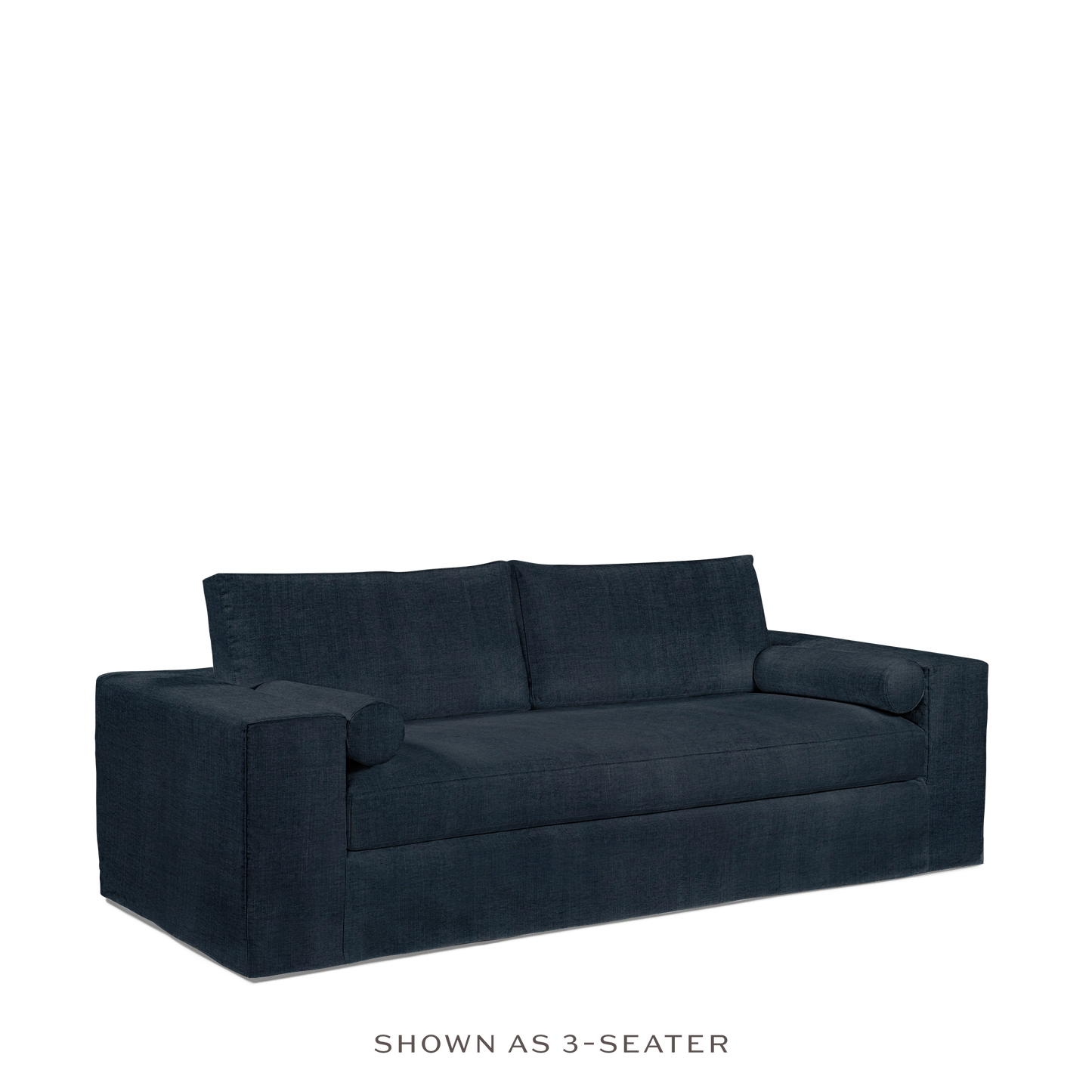 NOMERI 2-seater sofa with linco dark blue textile 