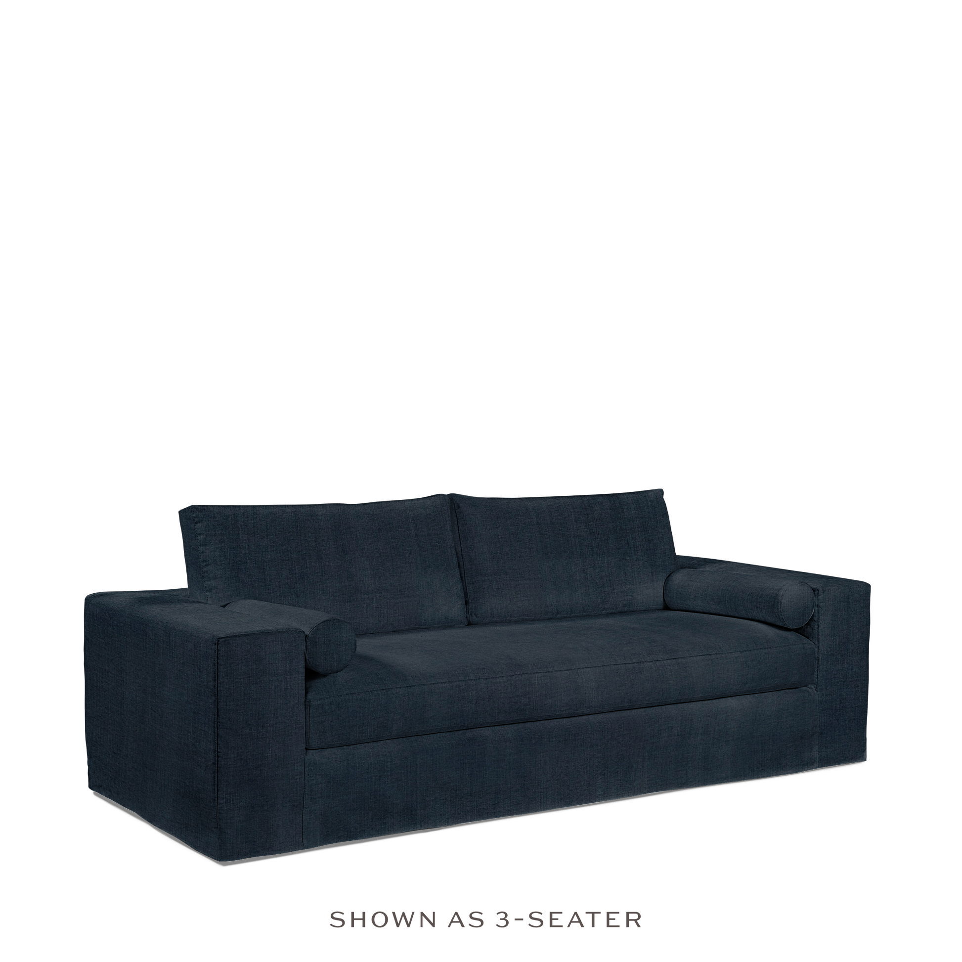 NOMERI 2-seater sofa with linco dark blue textile 