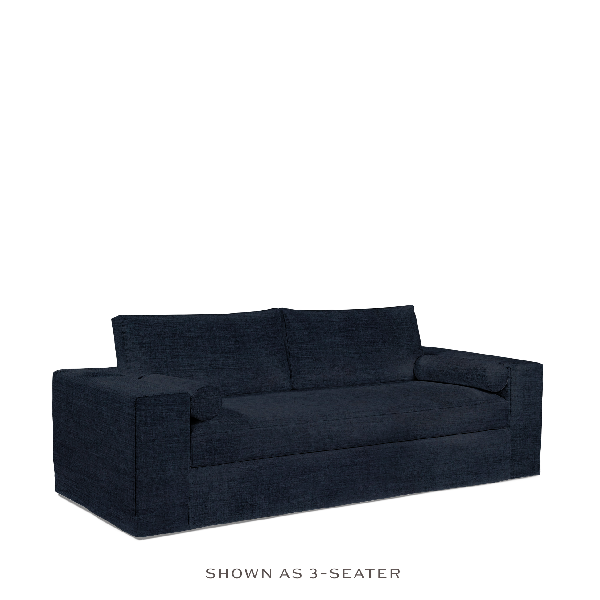 NOMERI 2-seater sofa with dark blue textile 