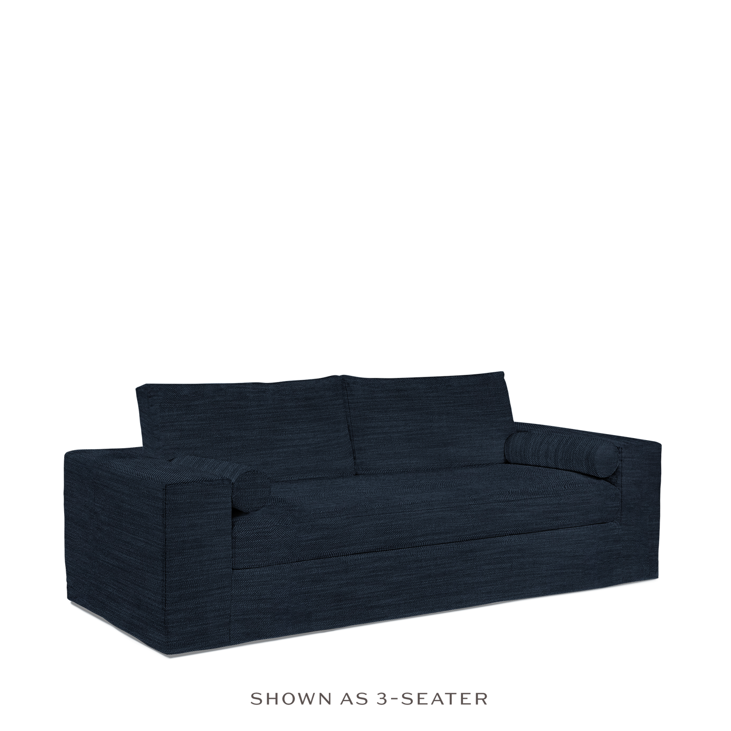 NOMERI 2-seater sofa with rocco dark blue textile 