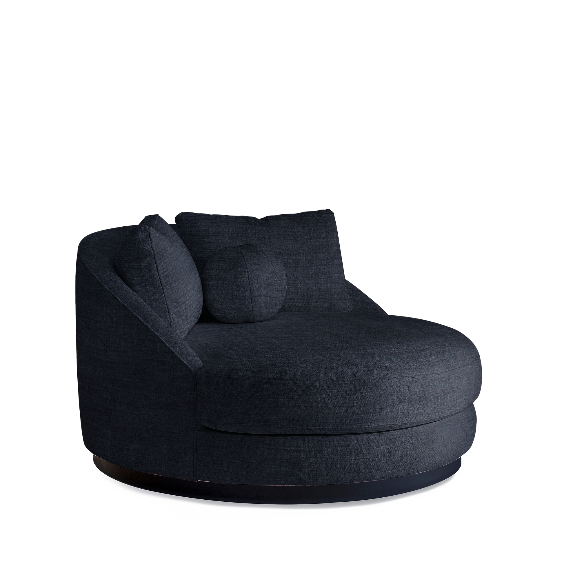 SIESTA Lounge Bed with dark blue textile 